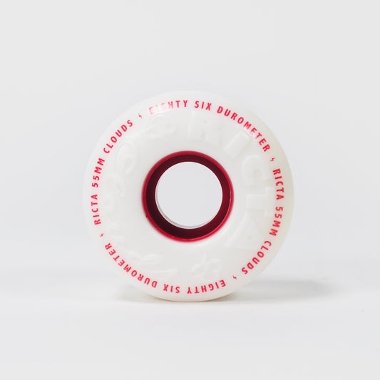 Ricta - 86A Clouds Wheels - White/Red - Prime Delux Store