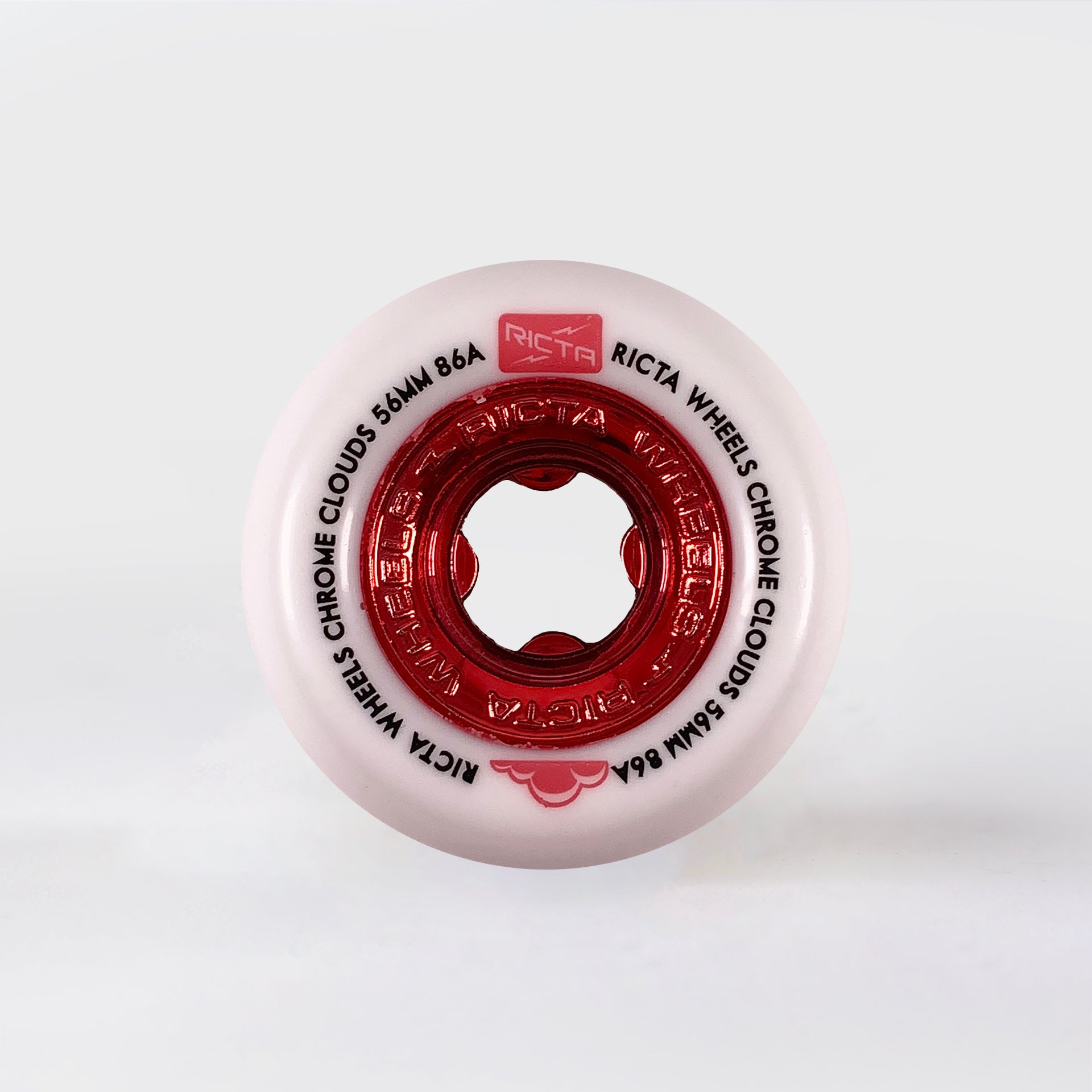 Ricta Wheels - 54mm - Chrome Clouds 86a - Red - Prime Delux Store