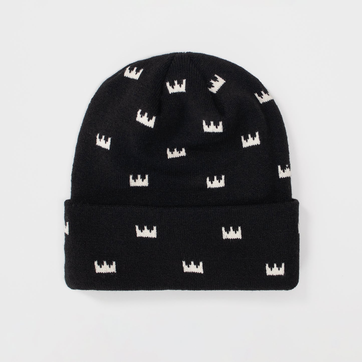 Royal Mini Crown Beanie - Black - Prime Delux Store