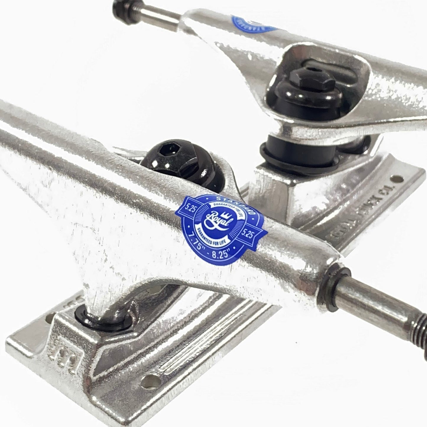 Royal Skateboard Truck with Inverted Kingpin 149 (8.5") - Raw Silver (Sold as a pair) - Prime Delux Store