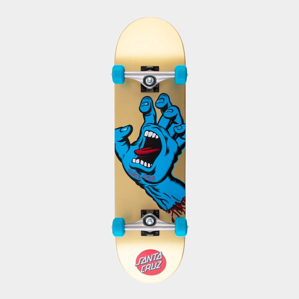 Santa Cruz - 8.25" - Screaming Hand Complete Skateboard - Gold - Prime Delux Store