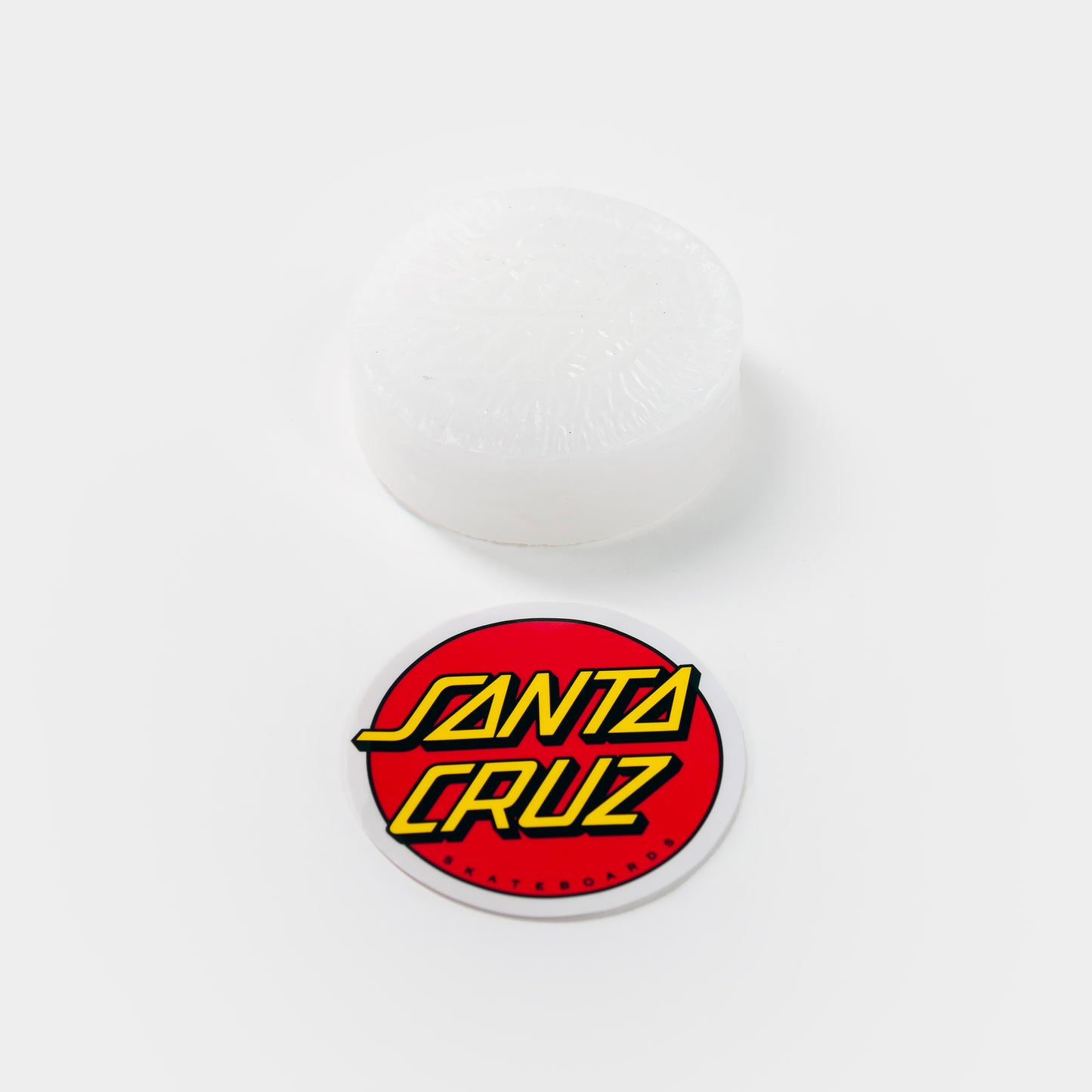 Santa Cruz - Classic Dot Wax - White, available at Prime Delux Store, Plymouth, Devon.