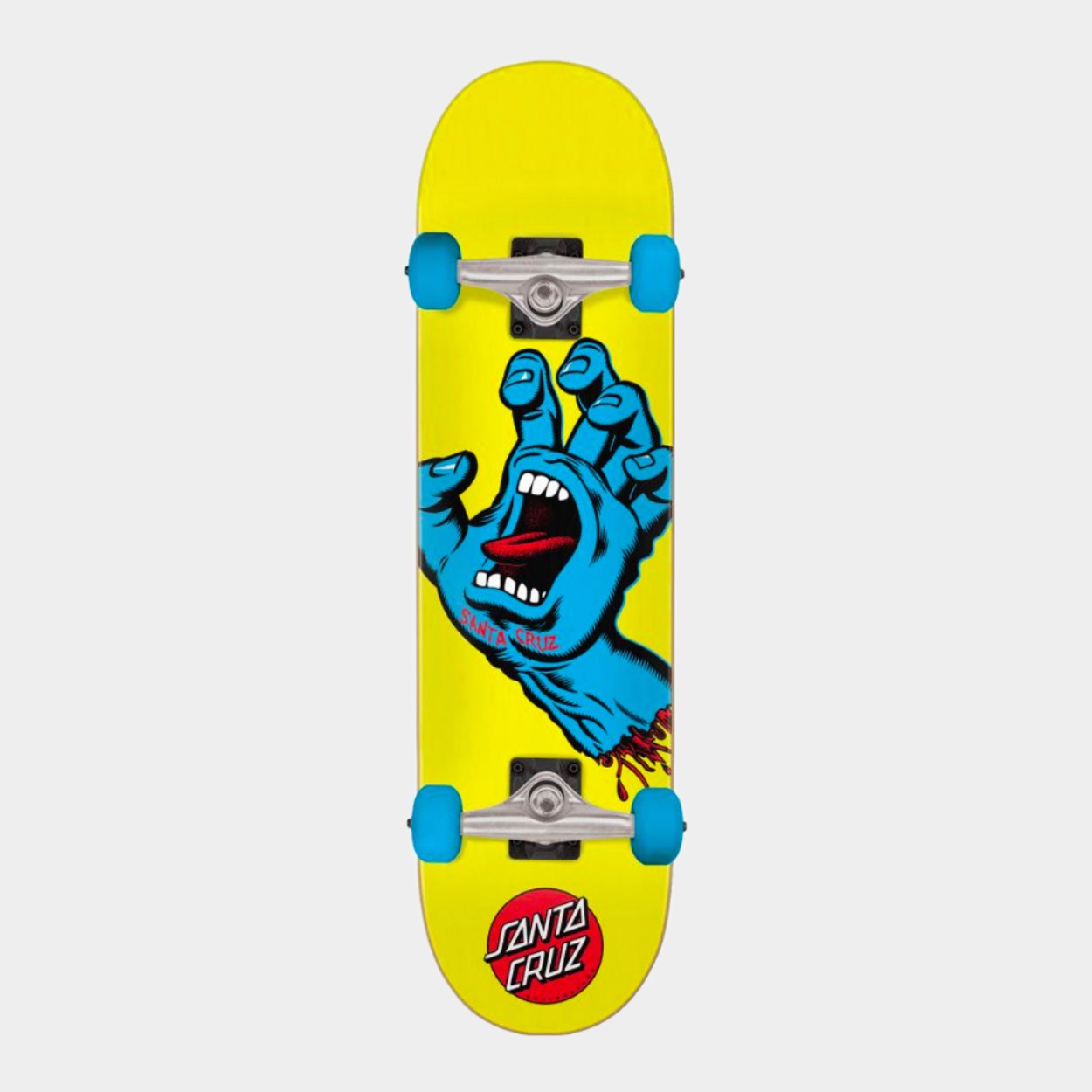 Santa Cruz Complete Mini Screaming Hand 7.75" - Yellow / Blue - Prime Delux Store