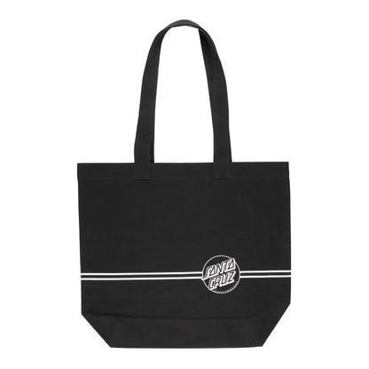 Santa Cruz Opus Dot Stripe Tote Bag - Black / Unbleached Cotton - Prime Delux Store