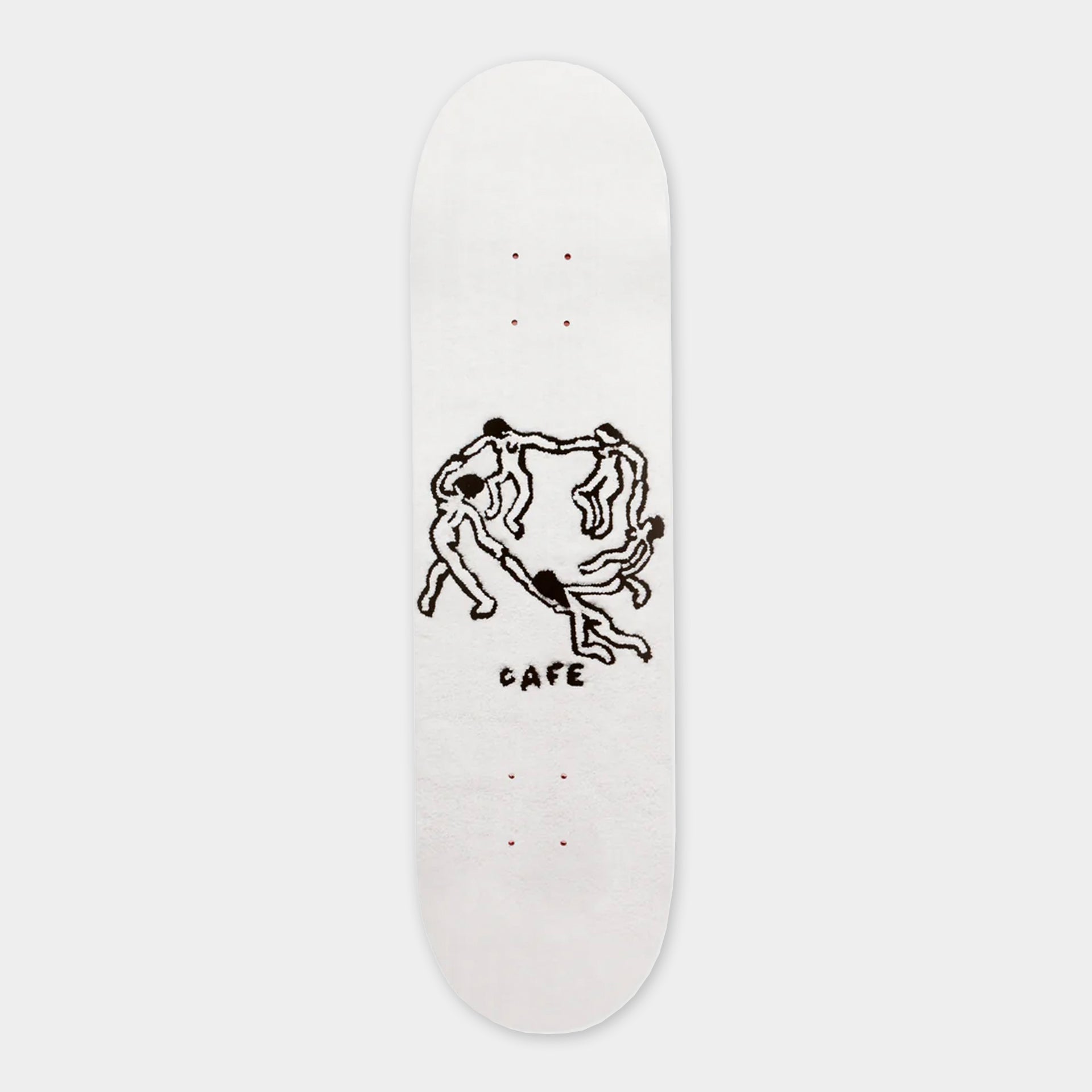 Skateboard Cafe - 8.25" - Dance Circle Deck - White - Prime Delux Store