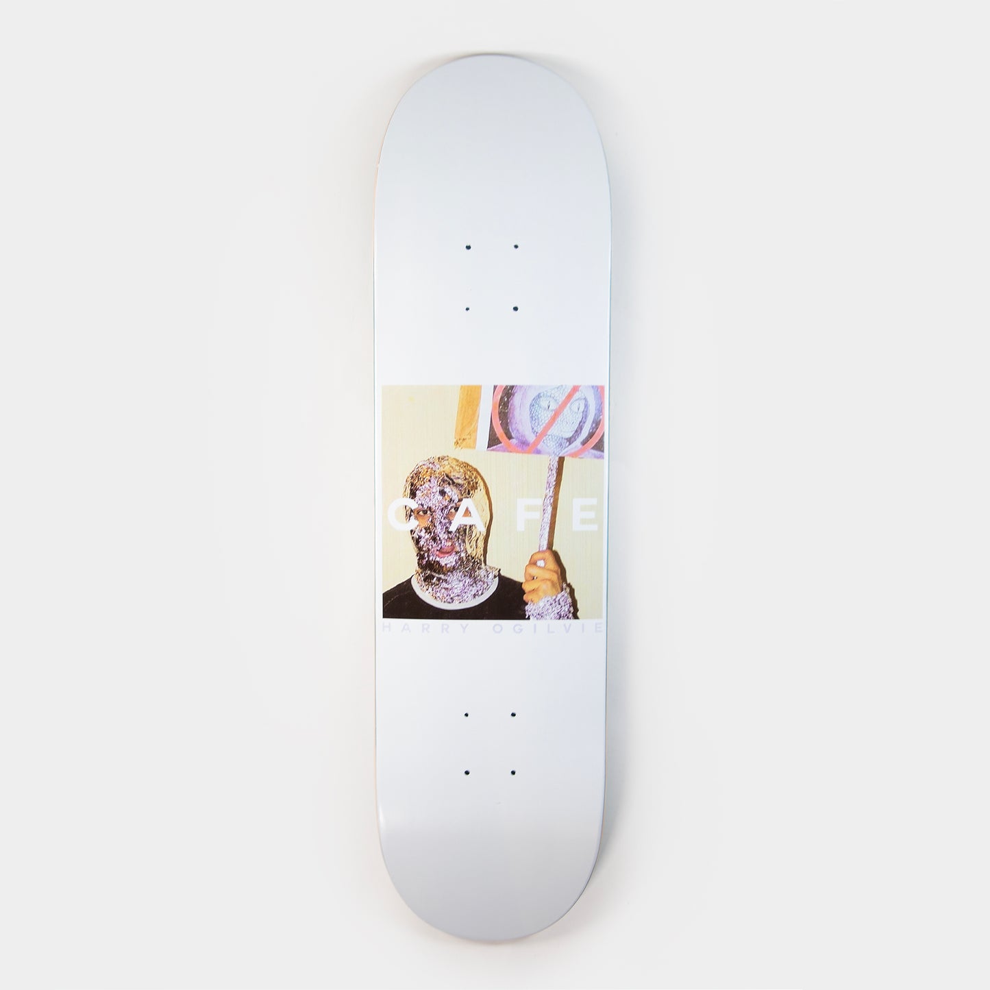 Skateboard Cafe - Harry Ogilvie Urban Shapeshifting Reptilian Deck 8.25" - White - Prime Delux Store