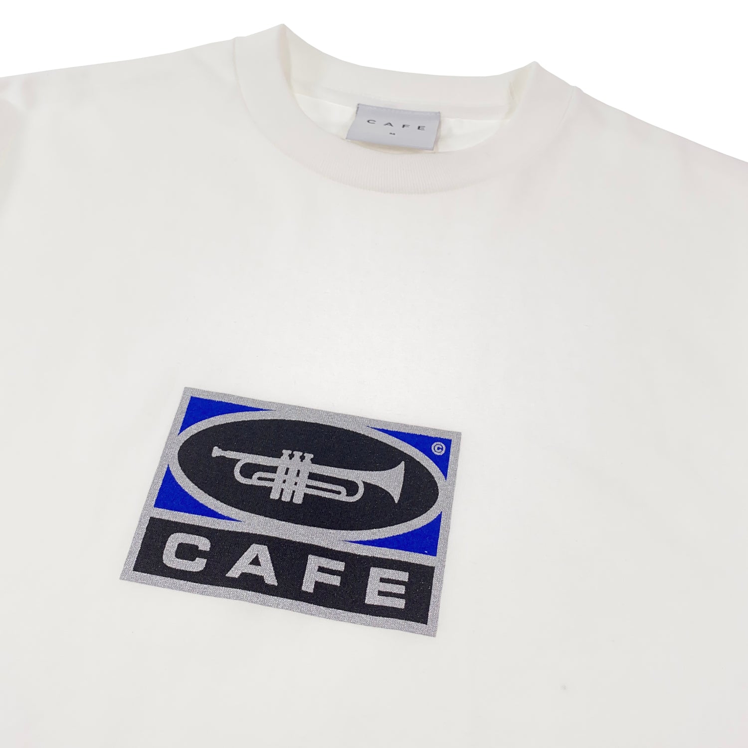 Skateboard Cafe - Trumpet Logo T Shirt - White - Prime Delux Store