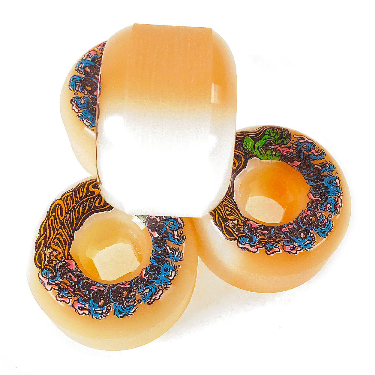 Slime Balls - 56mm - Hairballs 50-50 Wheels 95a - Orange / White - Prime Delux Store