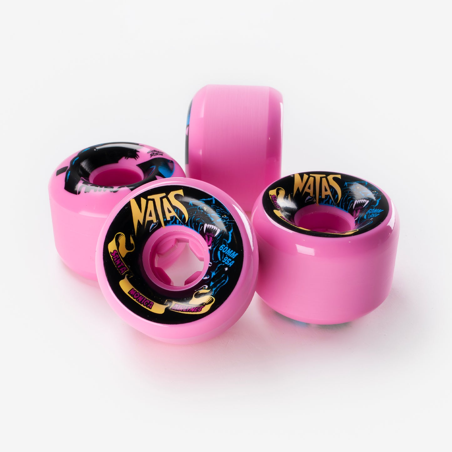 Slime Balls - 60mm - 95a Natas Kaupas Panther Vomit Wheels - Pink - Prime Delux Store