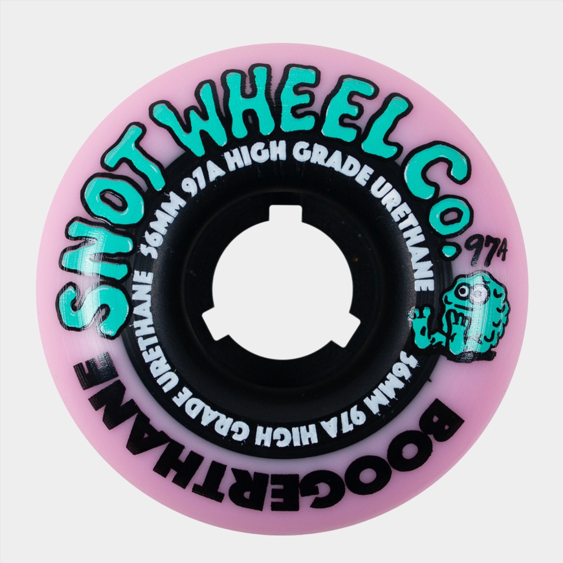 Snot - 56mm - 97a Boogerthane Wheels - Pink/ Black - Prime Delux Store
