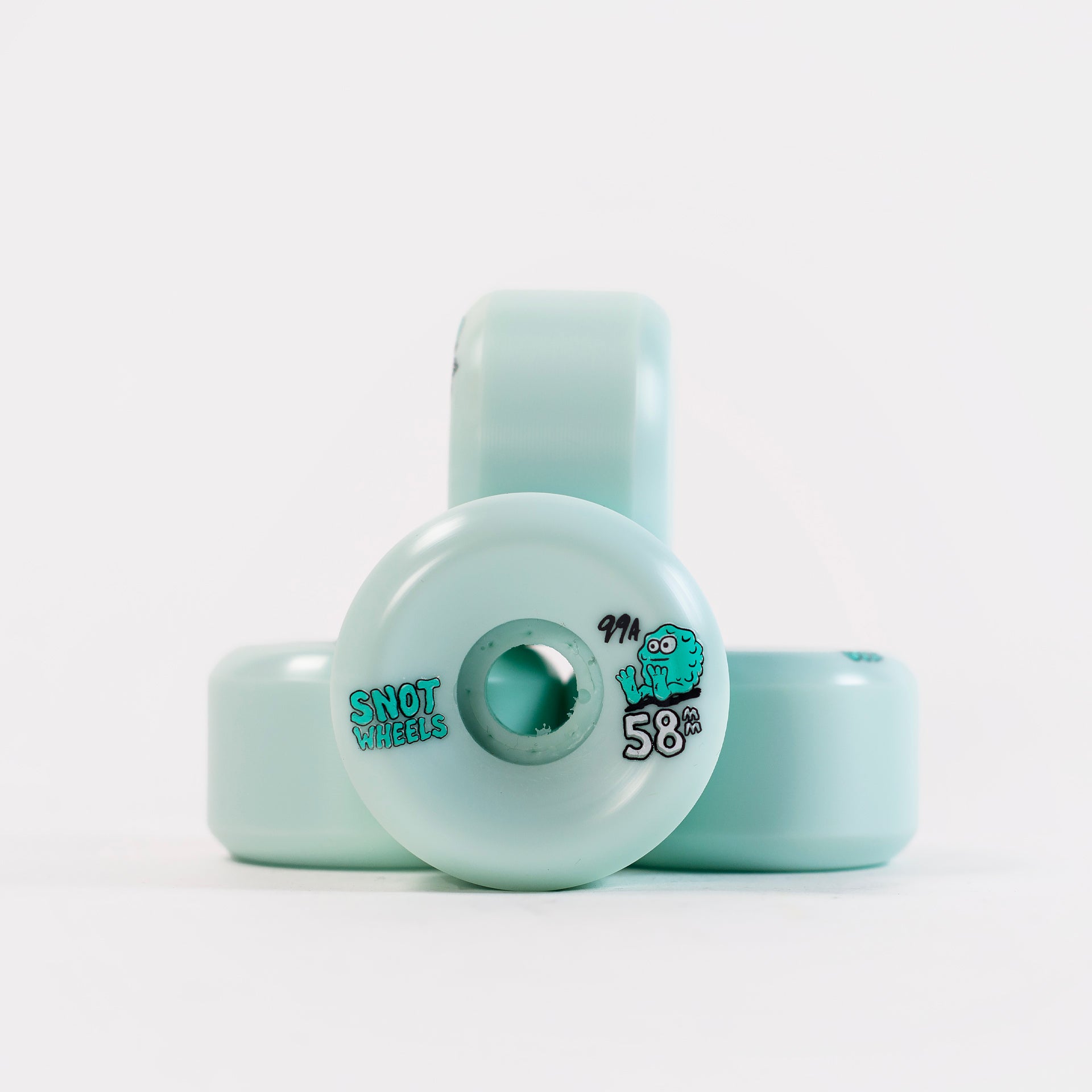 Snot - 58mm - 99a Team Conical Shape Wheels - Teal - Prime Delux Store