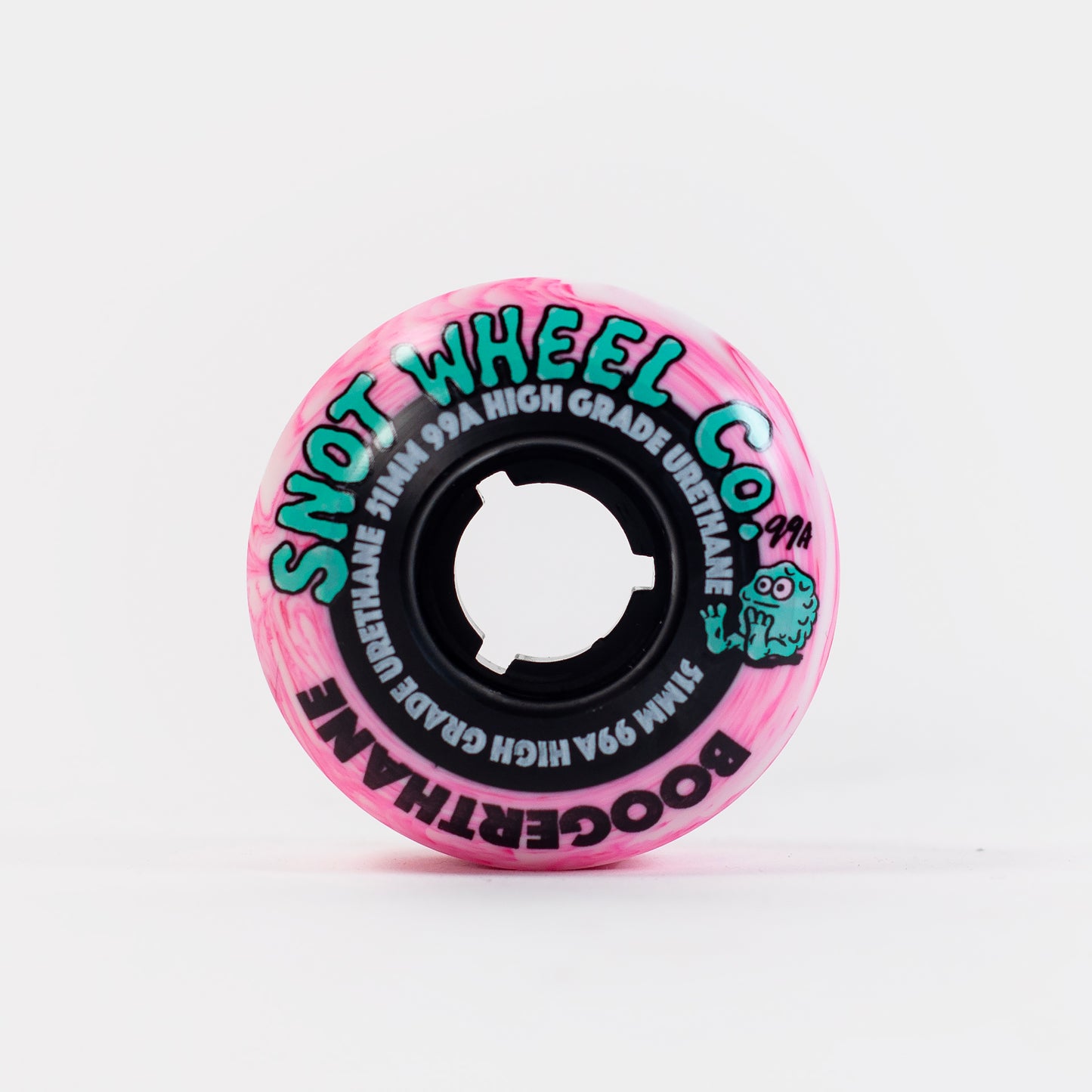 Snot - 51mm - 99a Boogerthane Wheels - Pink/ Natural Swirl - Prime Delux Store
