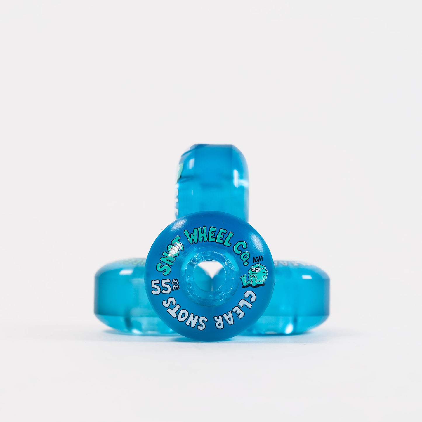 Snot - 55mm - 101a Clear Snots Original Shape Wheels - Clear Blue - Prime Delux Store