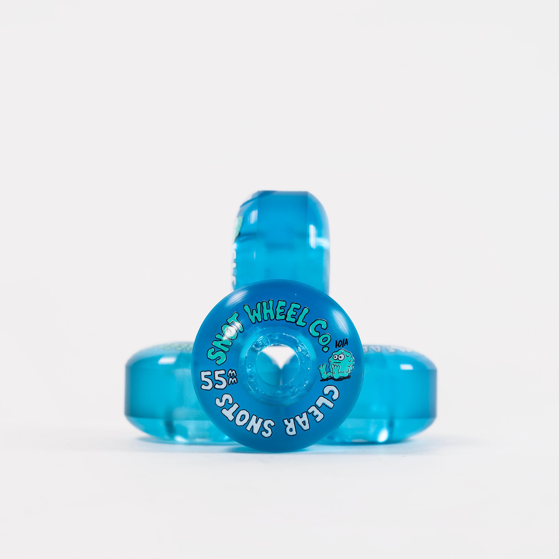 Snot - 55mm - 101a Clear Snots Original Shape Wheels - Clear Blue - Prime Delux Store