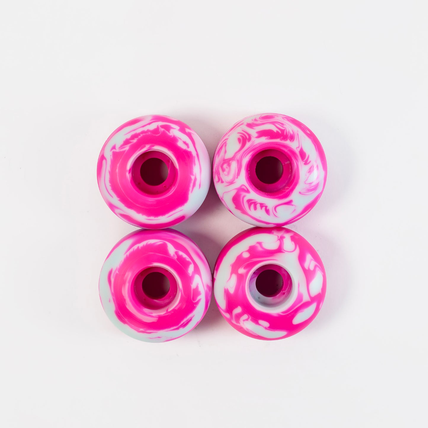 Snot - 56mm - 99a Swirls Original Shape Wheels - Pink/ Teal - Prime Delux Store