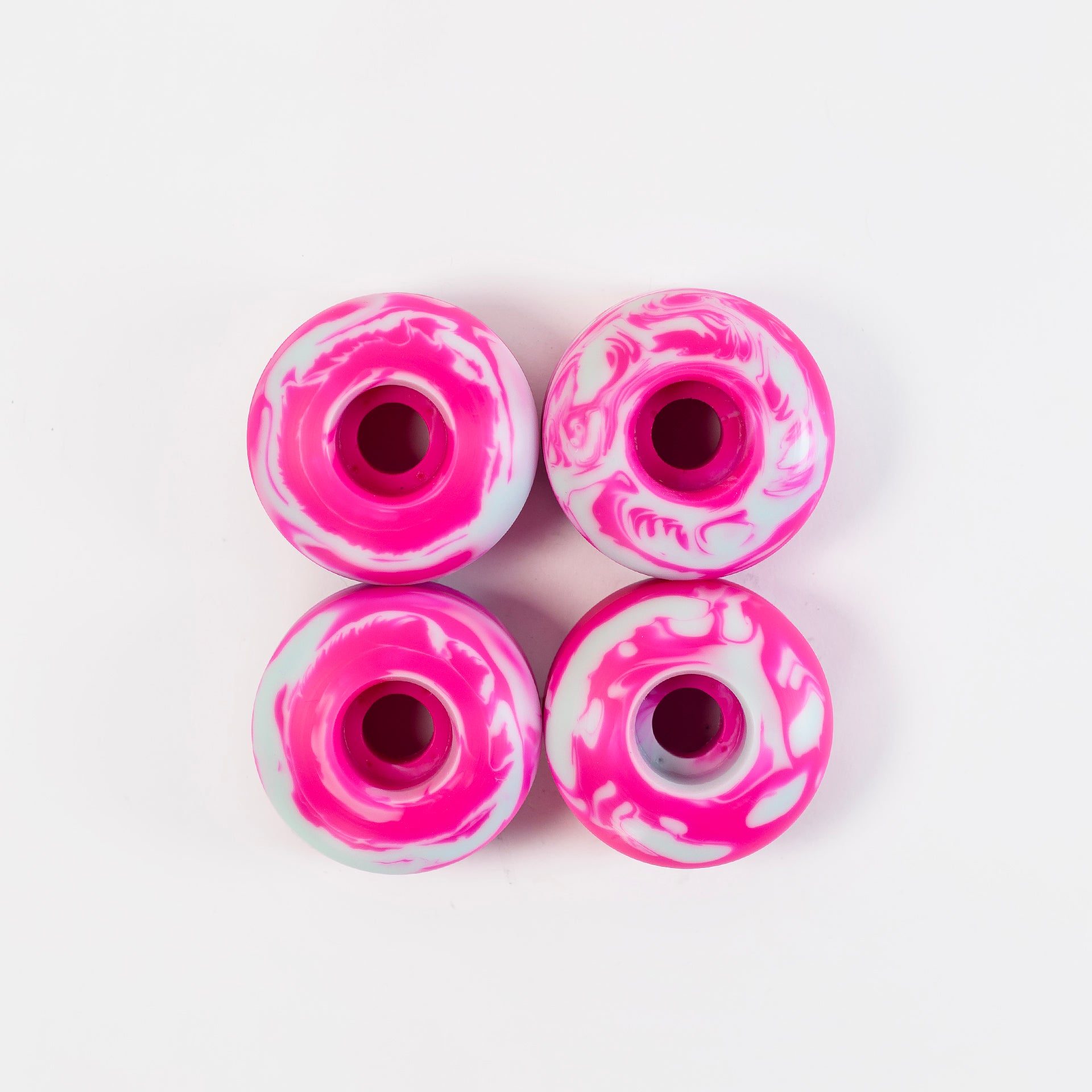 Snot - 56mm - 99a Swirls Original Shape Wheels - Pink/ Teal - Prime Delux Store