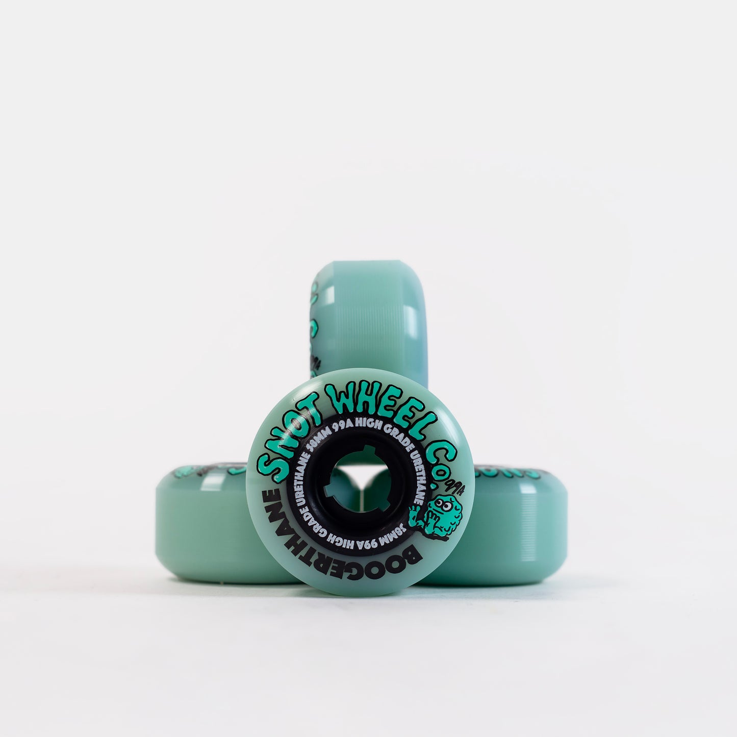 Snot - 58mm - 99a Boogerthane Wheels - Teal/ Black - Prime Delux Store