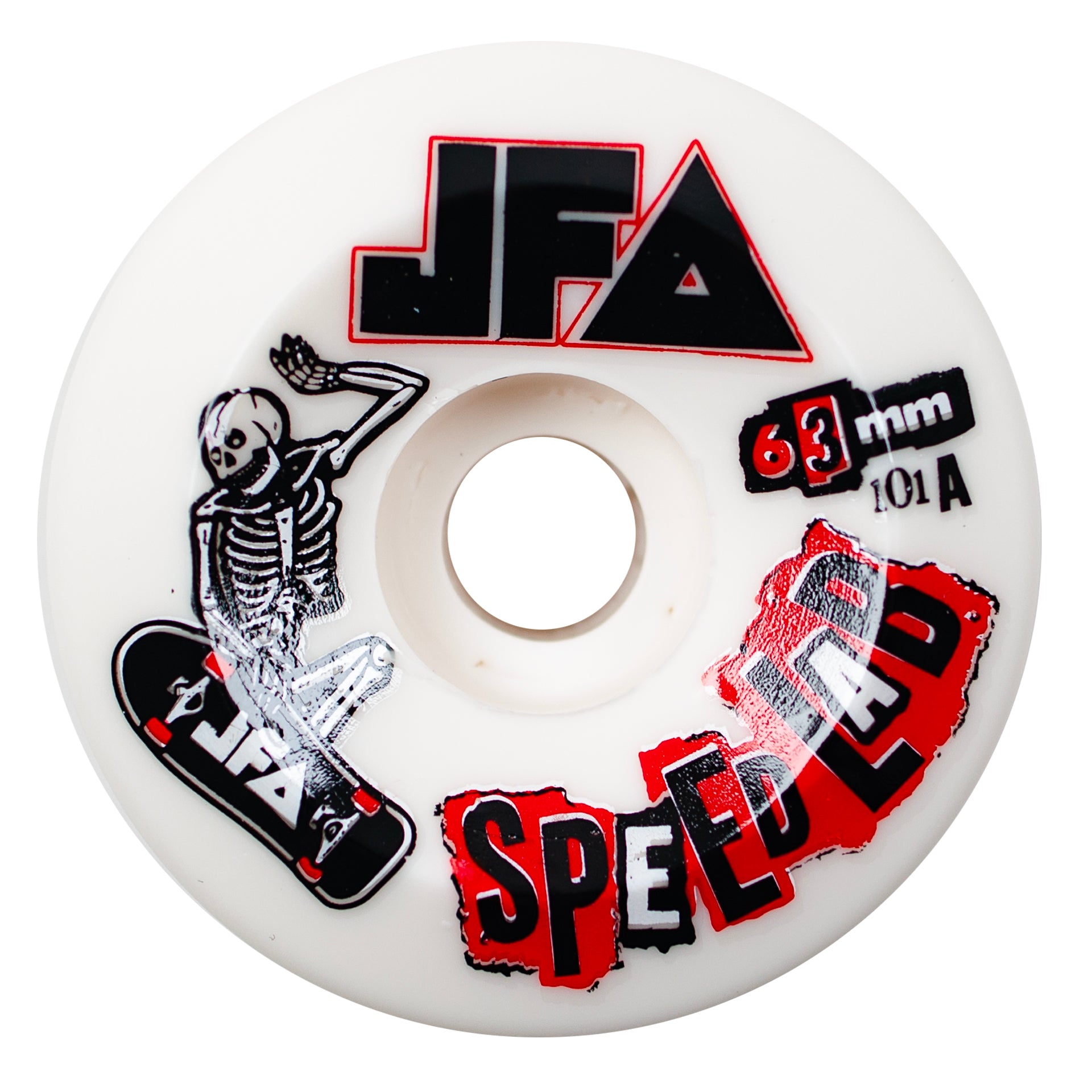Speedlab - 63mm 101a JFA Wheels - White - Prime Delux Store