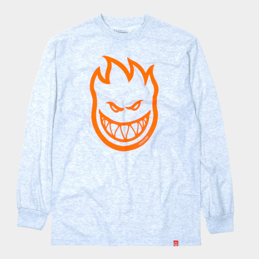 Spitfire Bighead Long Sleeve T-Shirt - Ash / Orange - Prime Delux Store