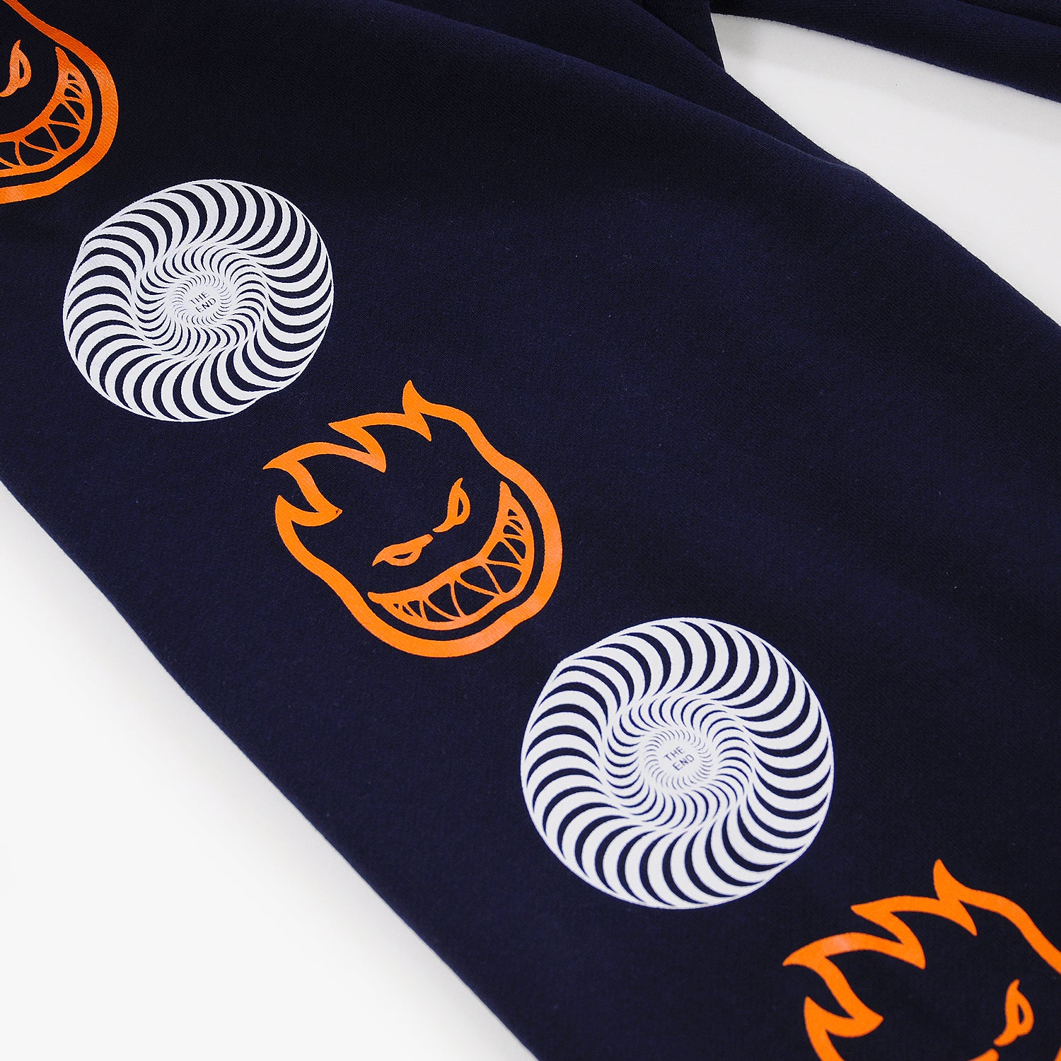 Spitfire Bighead Swirl Combo Sweatpants - Navy / Orange / White