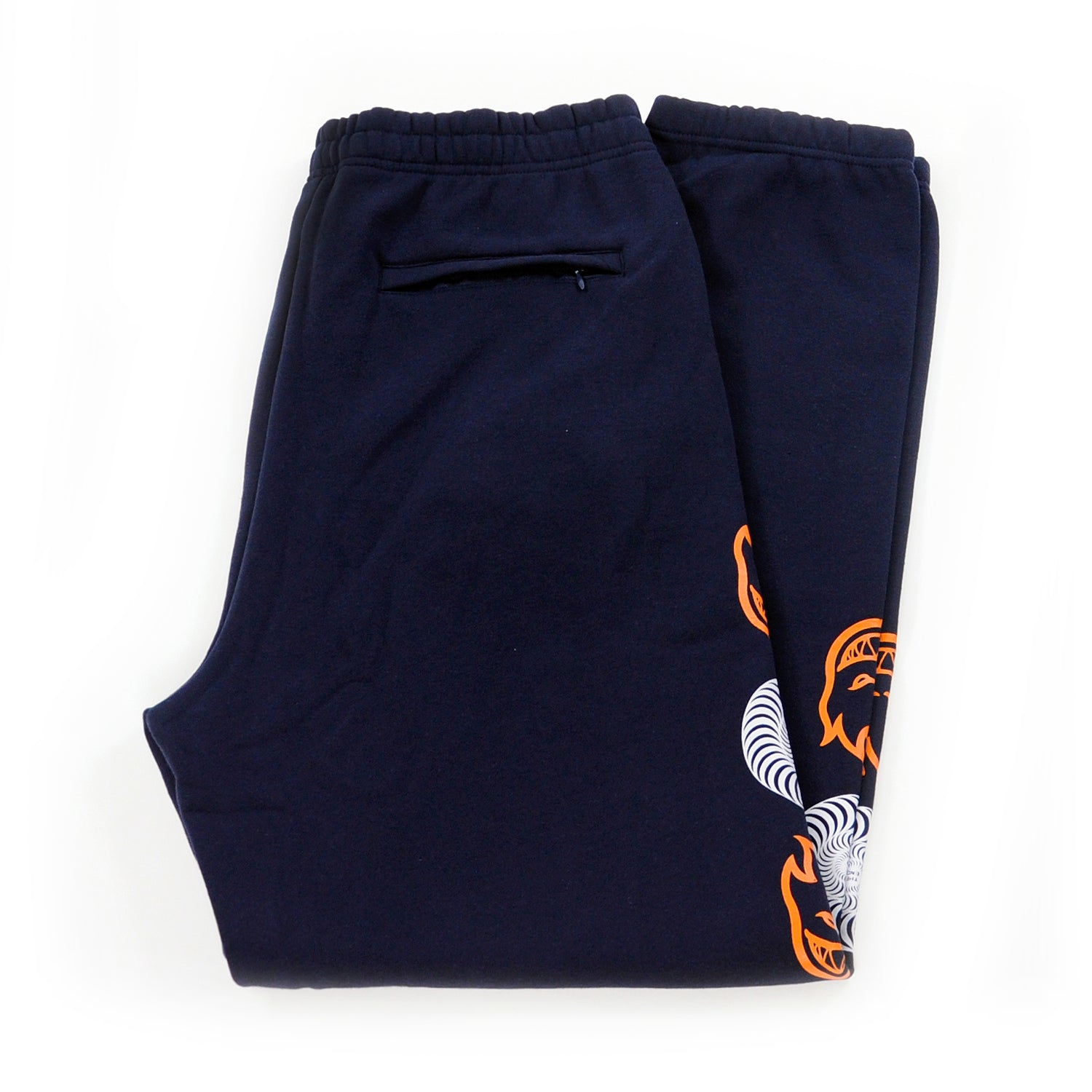 Spitfire Bighead Swirl Combo Sweatpants - Navy / Orange / White