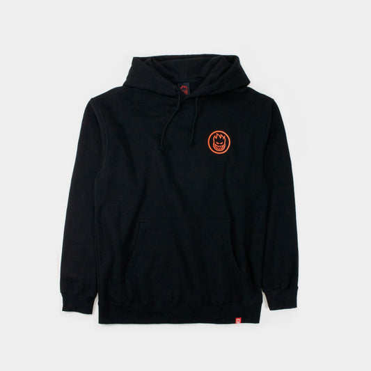 Spitfire Classic Swirl Hooded Sweat - Black/ Orange - Prime Delux Store