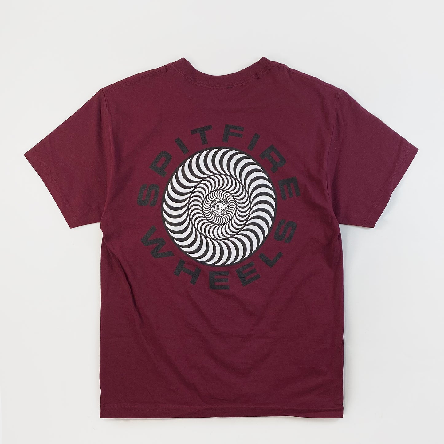 Spitfire Classic '87 Swirl Fill T-Shirt - Burgundy, available at Prime Delux Store, Plymouth, Devon, UK.