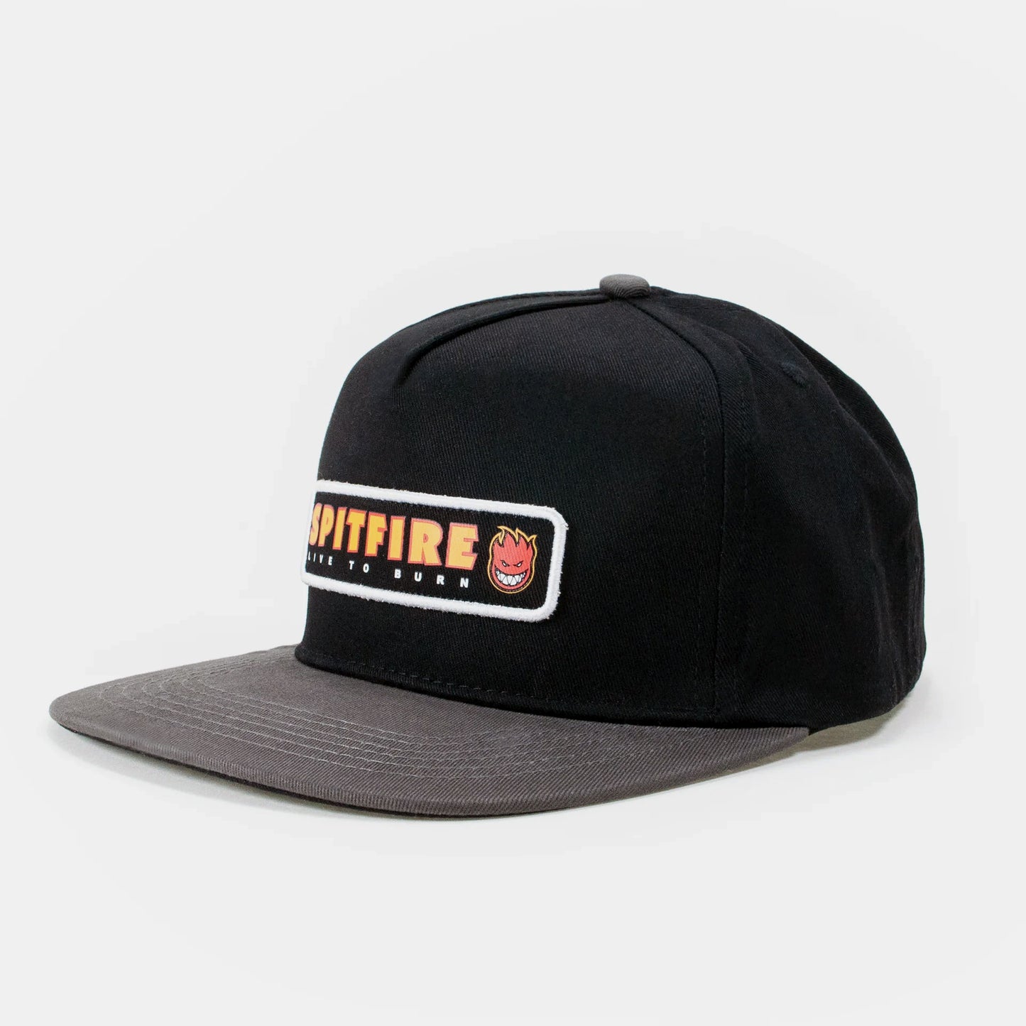 Spitfire Ltb Patch Snapback Cap - Black/ Charcoal - Prime Delux Store