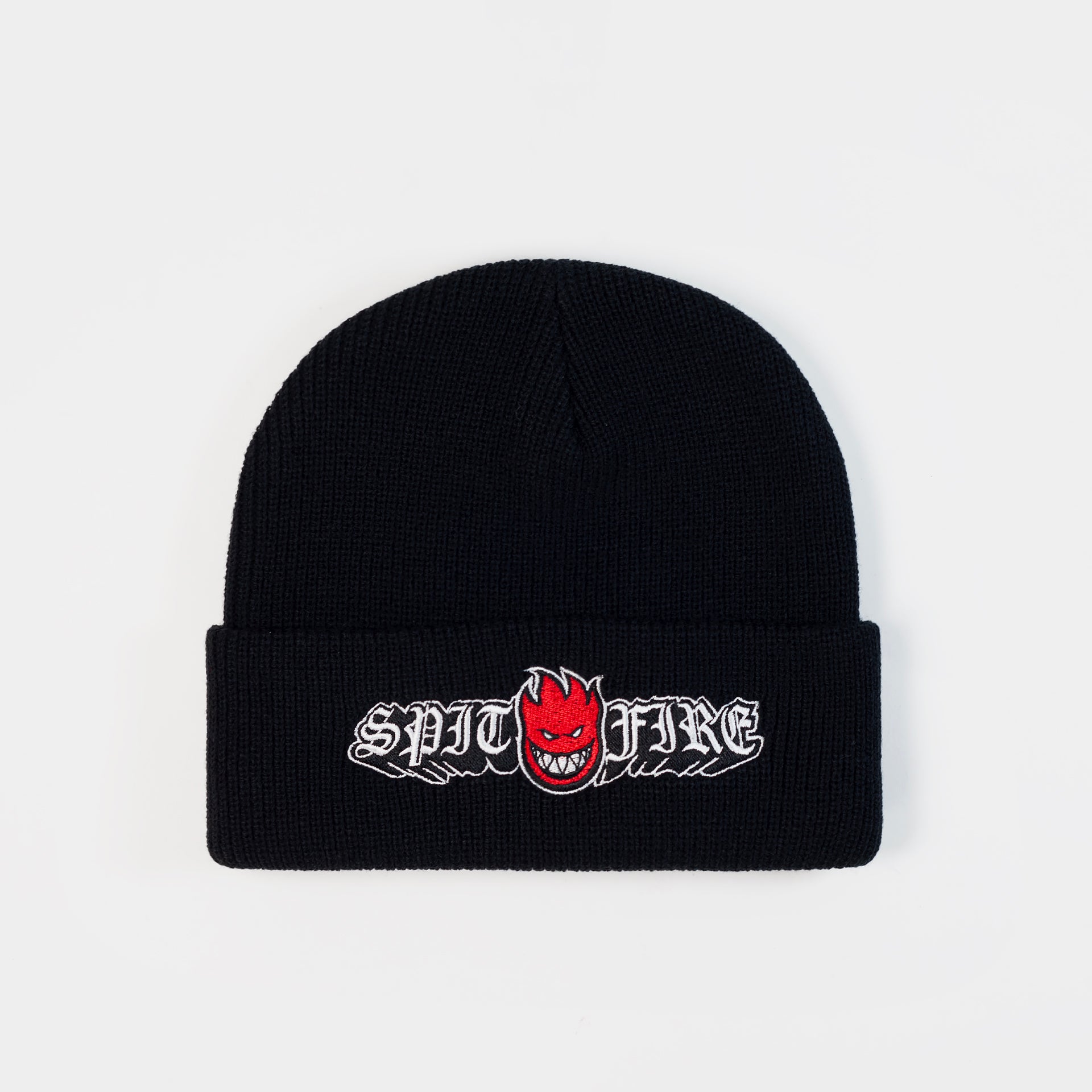 Spitfire Old E Drop Bighead Cuff Beanie - Black - Prime Delux Store