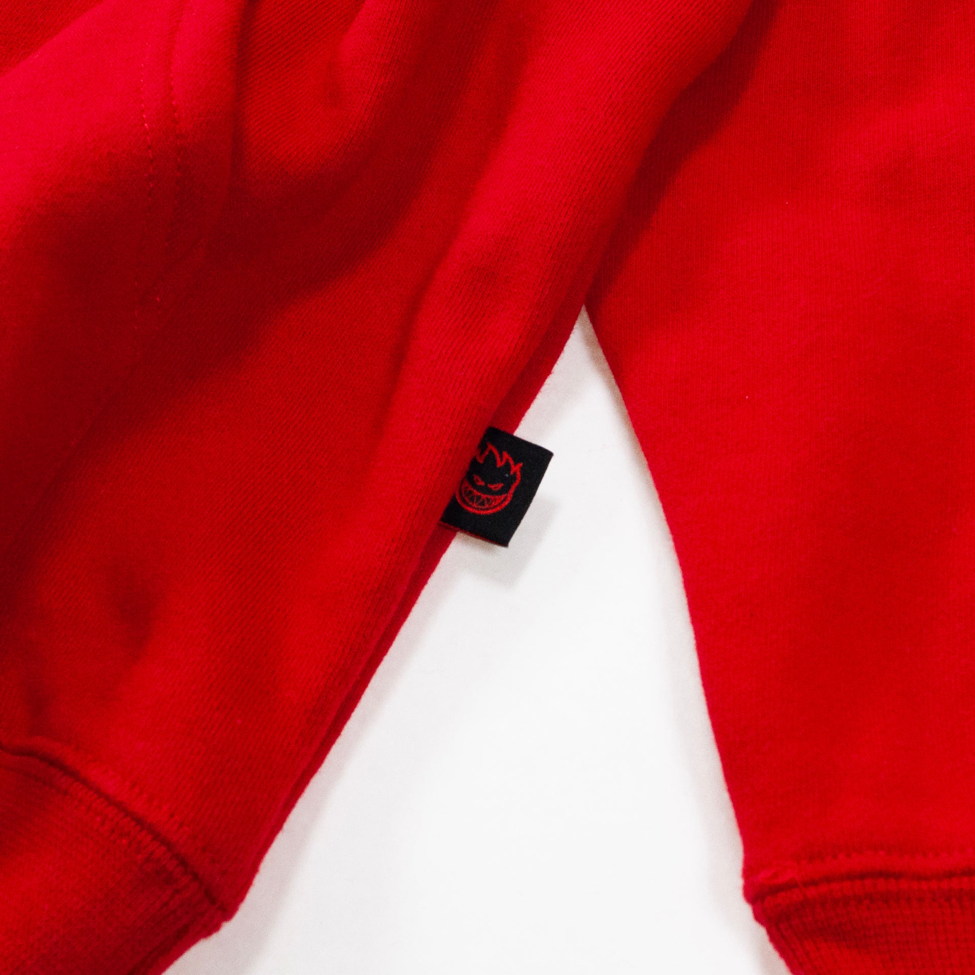Spitfire Old E Zipped Hooded Sweat - Red/ Black/ White - Prime Delux Store