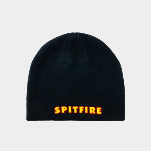 Spitfire Skully Beanie Ltb Script Black/ Gold/ Red - Prime Delux Store