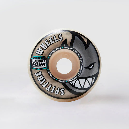 Spitfire - 58mm - 97a Formula Four Wheels Radial Full - White - Prime Delux Store