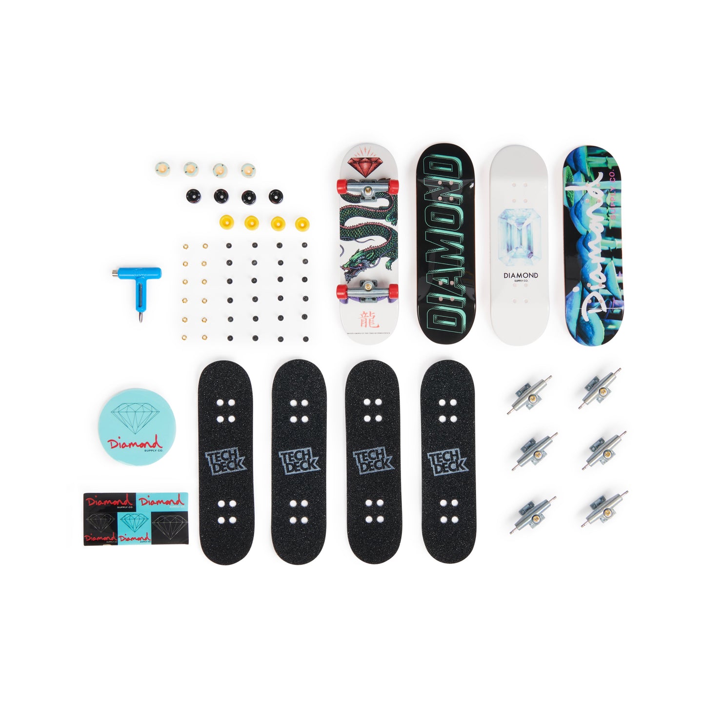 Tech Deck - Deluxe Diamond Fingerboard 4 Pack (M32) - 96mm - Prime Delux Store