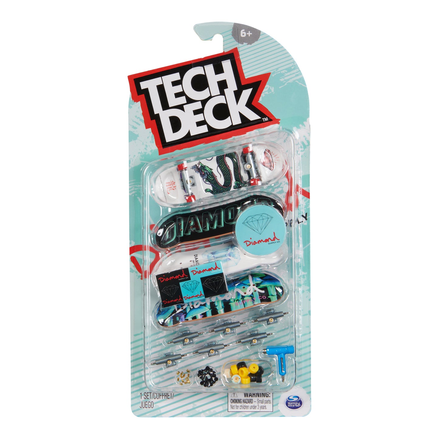 Tech Deck - Deluxe Diamond Fingerboard 4 Pack (M32) - 96mm - Prime Delux Store