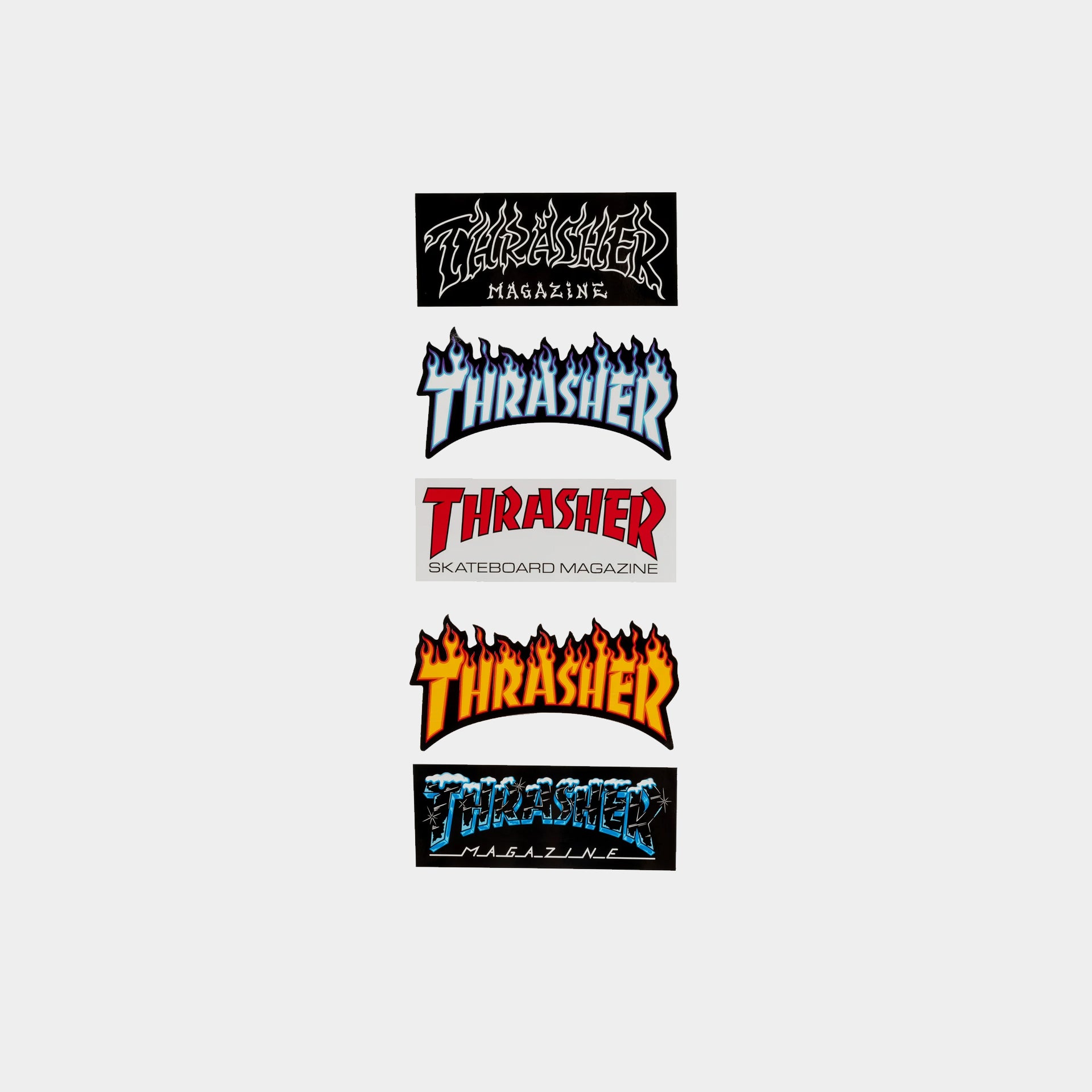Thrasher Assorted 5-Pack Stickers - Assorted - Prime Delux Store