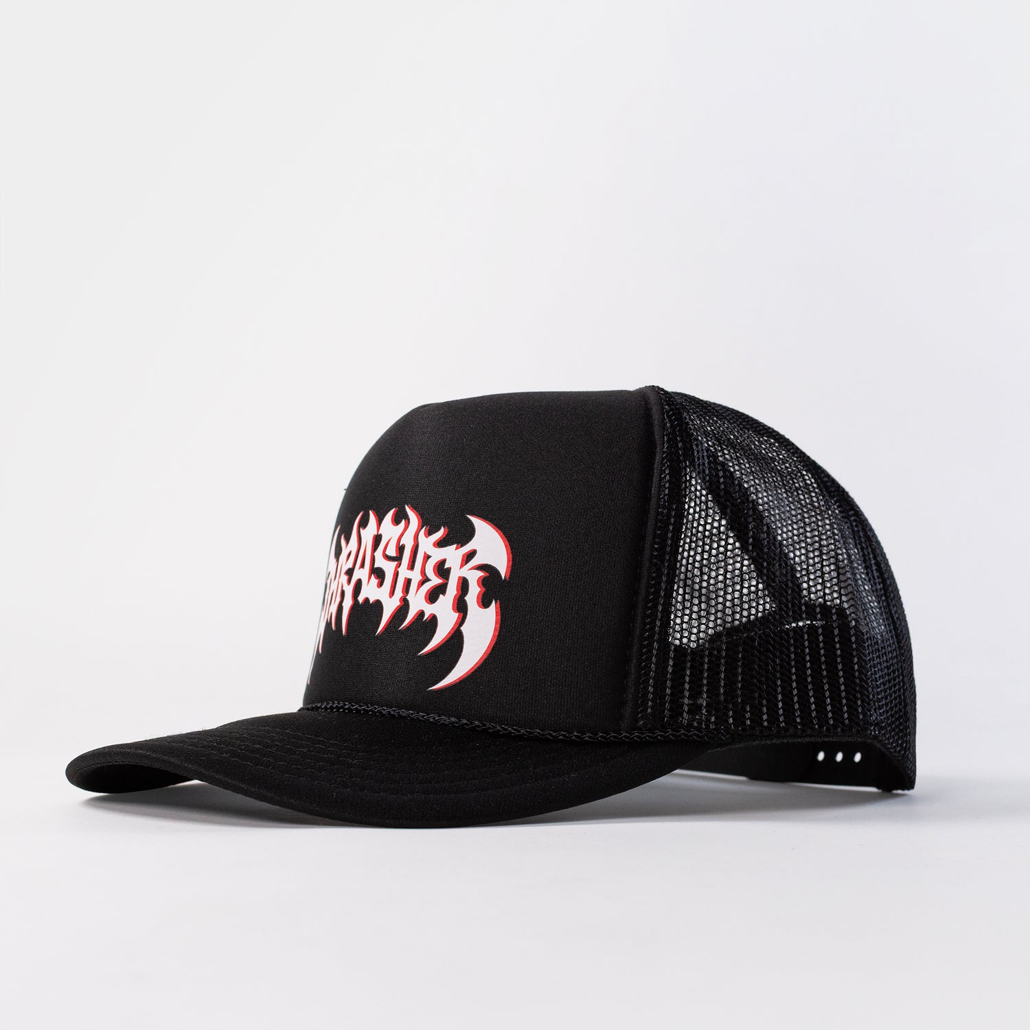 Thrasher Heavy Metal Trucker - Black, available at Prime Delux Store, Plymouth, Devon, UK.