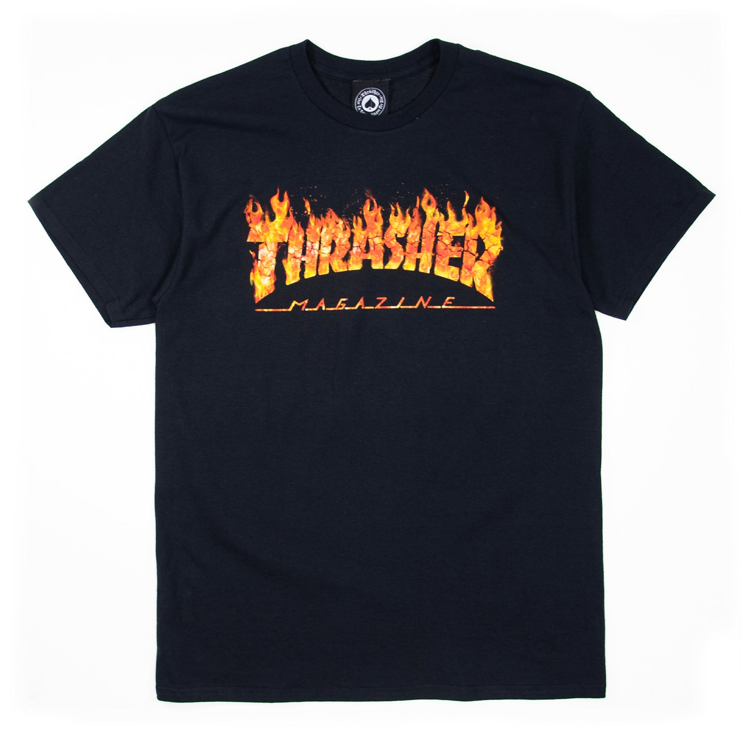 Thrasher Inferno Logo T Shirt - Black - Prime Delux Store