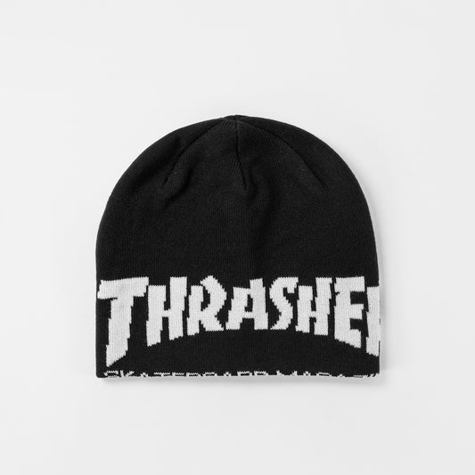Thrasher Skully Skate Mag Beanie - Black, available at Prime Delux Store, Plymouth, Devon, UK.