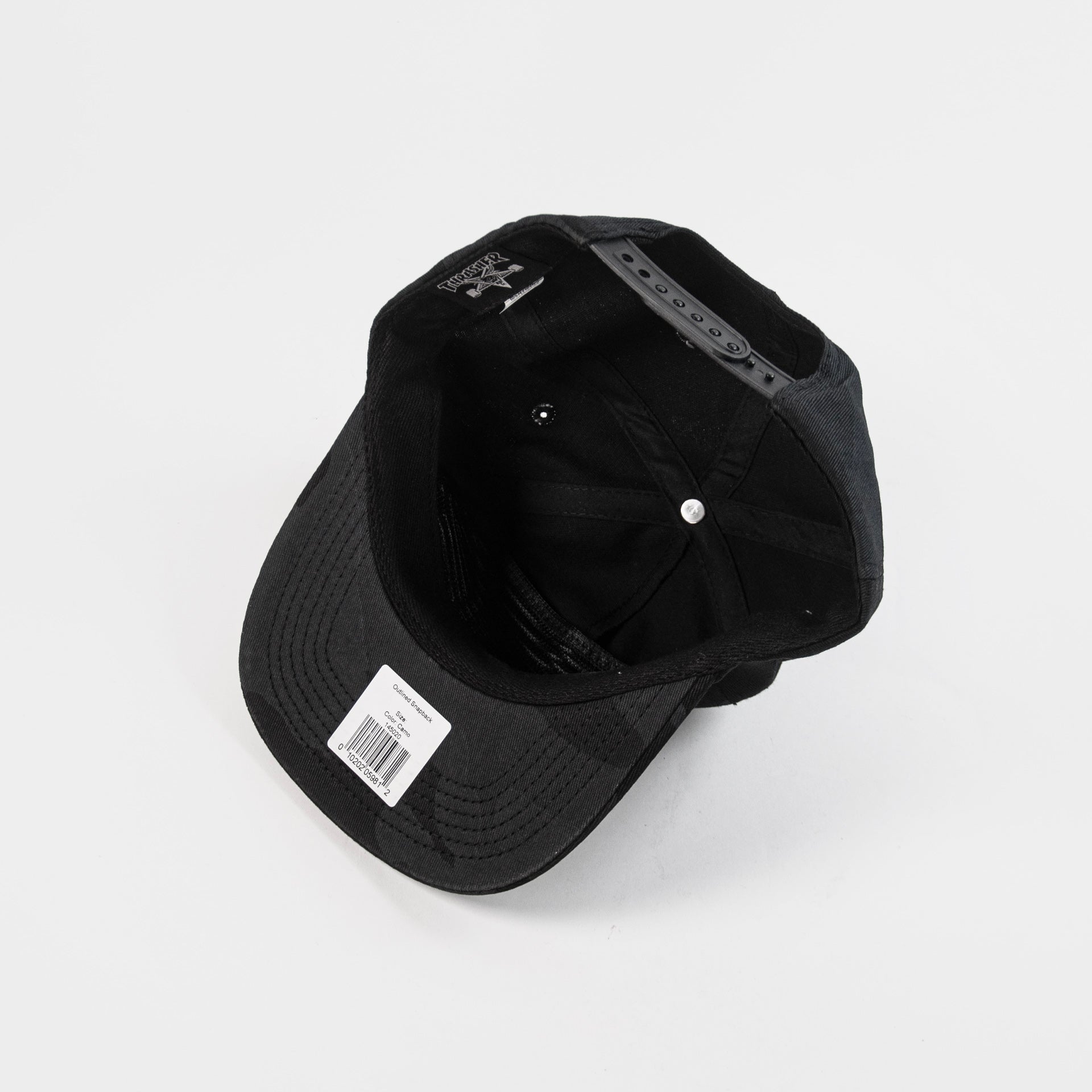 Thrasher Outlined Snapback Cap - Black/Camo - Prime Delux Store
