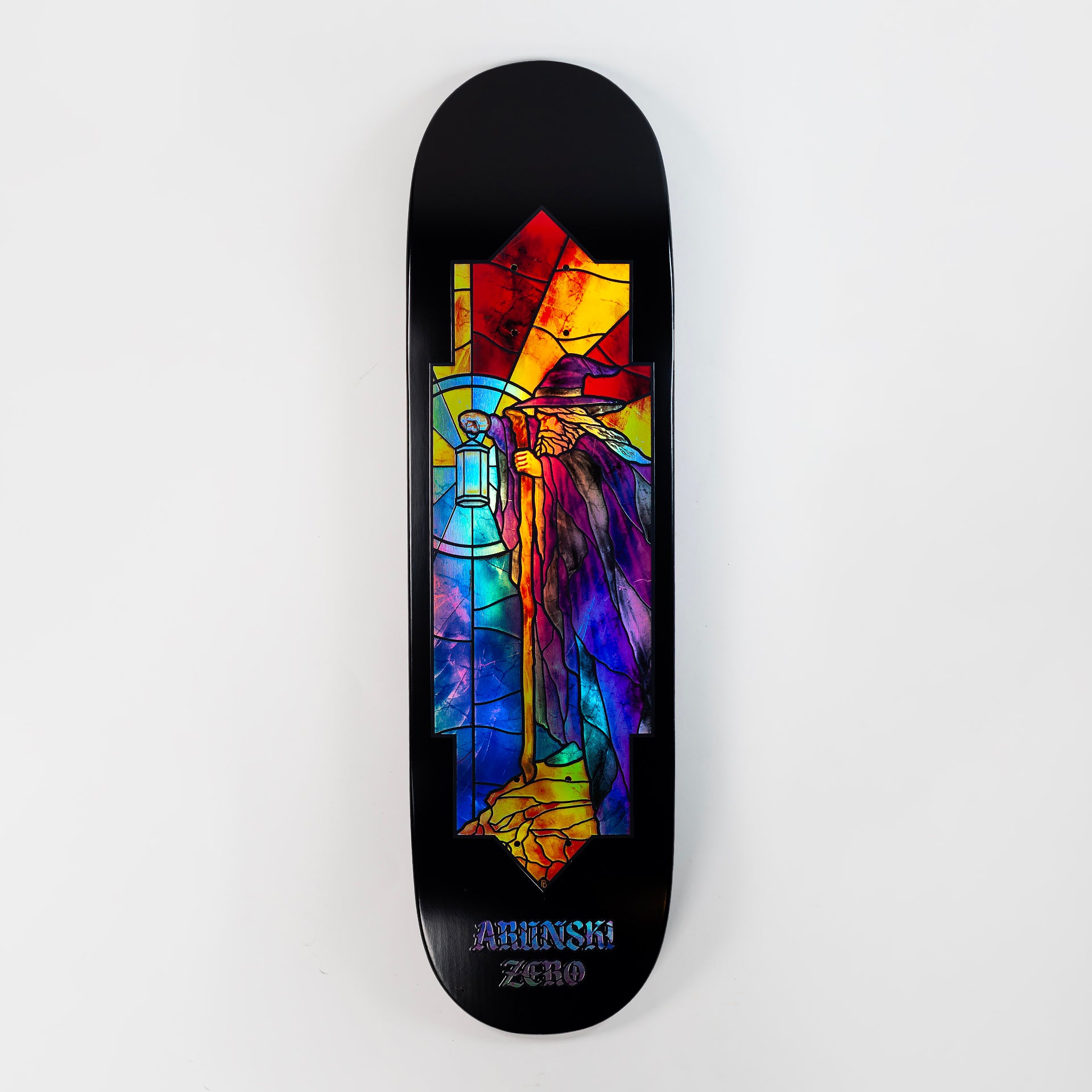 Zero 8.5" Arunski Stained Glass Skateboard Deck - Black - Prime Delux Store