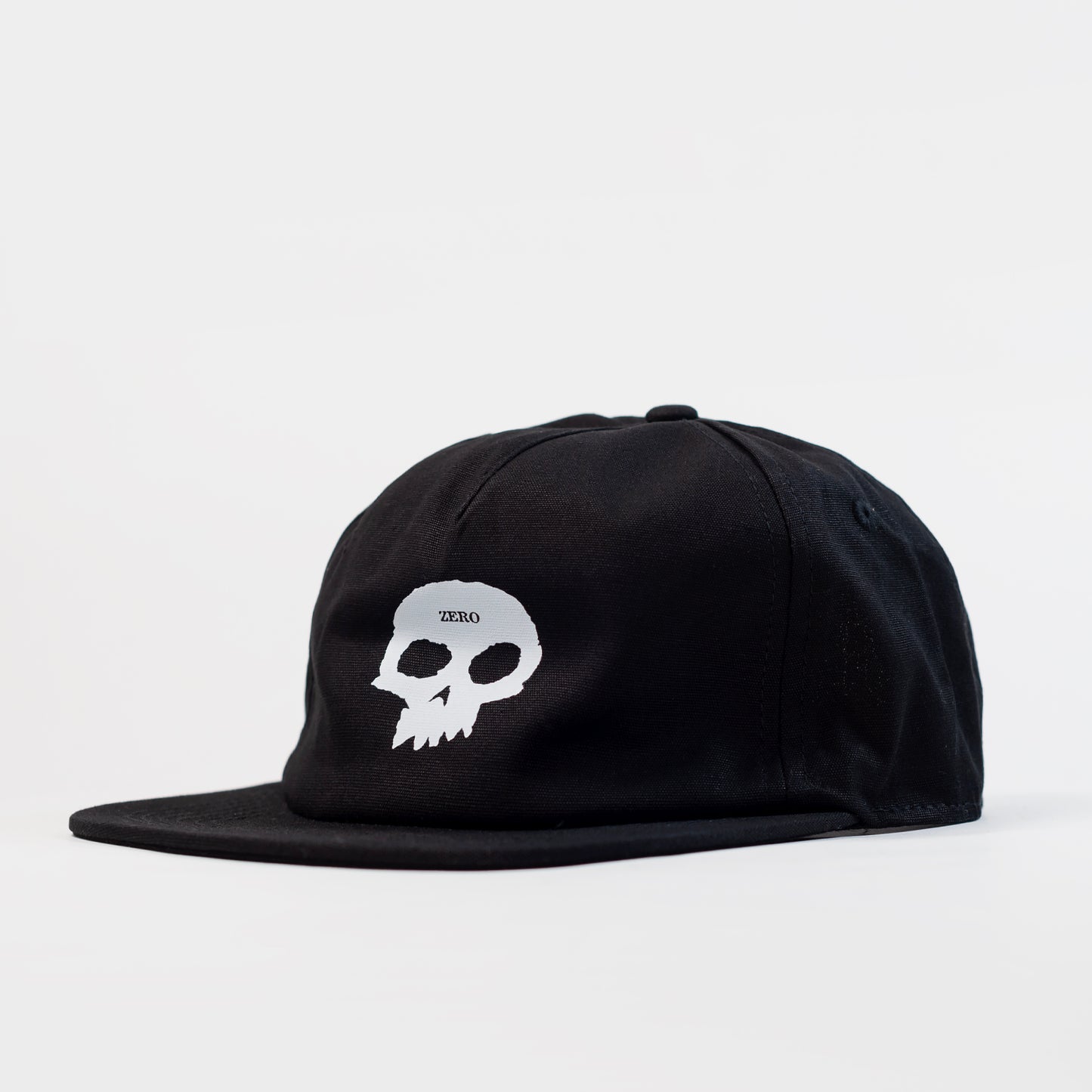 Zero Single Skull 5 Panel Cap - Black, available at Prime Delux Store, Plymouth, Devon, UK.
