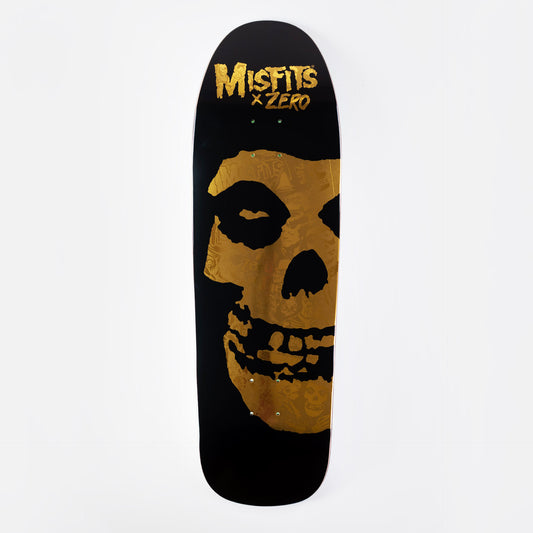 Zero x Misfits 9.25" Fiend Skull Collage Gold Foil Deck - Gold - Prime Delux Store