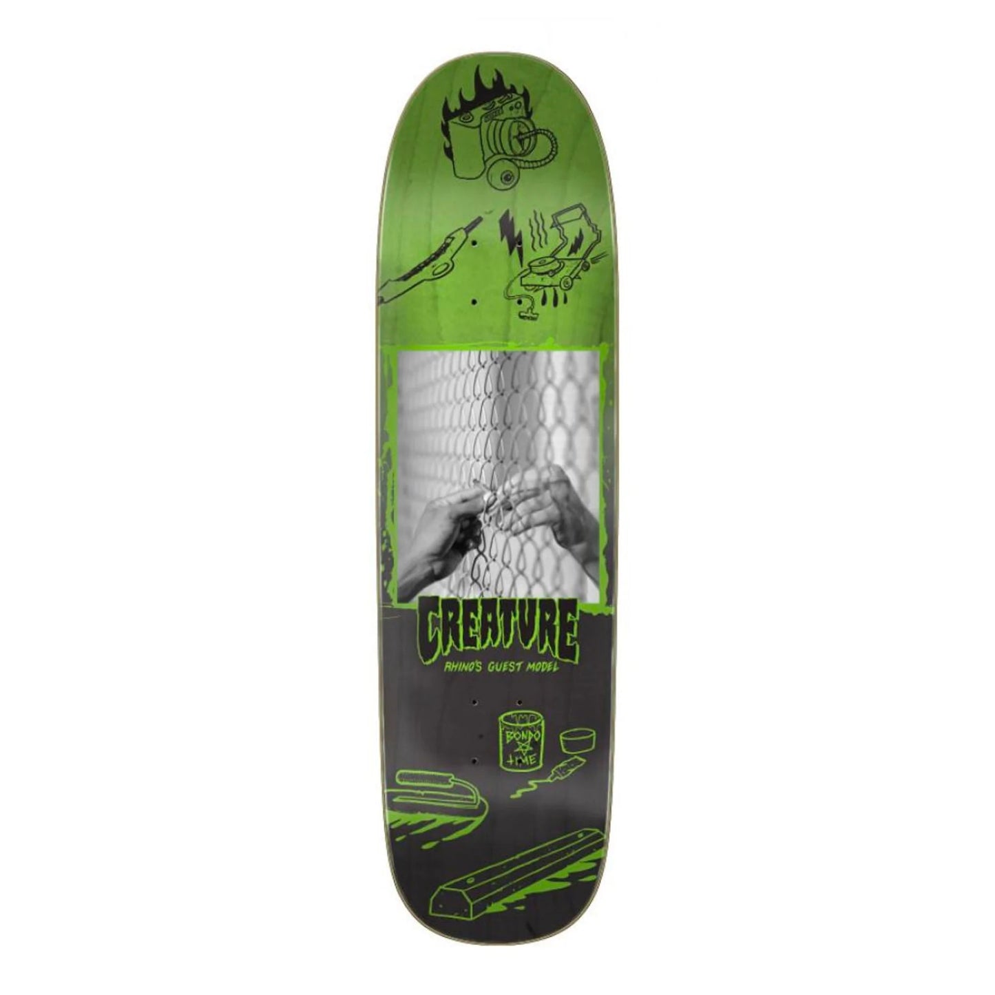 Creature - 8.65" Rhino Guest Capture Deck - Black/ Green - Prime Delux Store