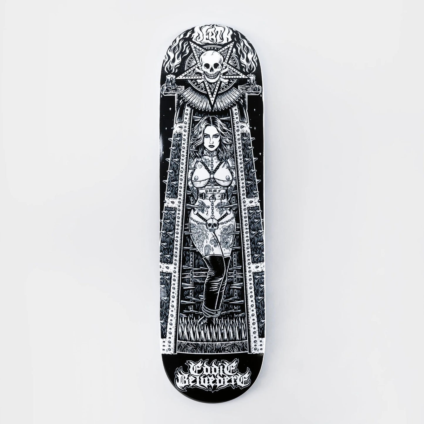 Death 8.5" Eddie Belvedere Maiden Deck - Black/White - Prime Delux Store