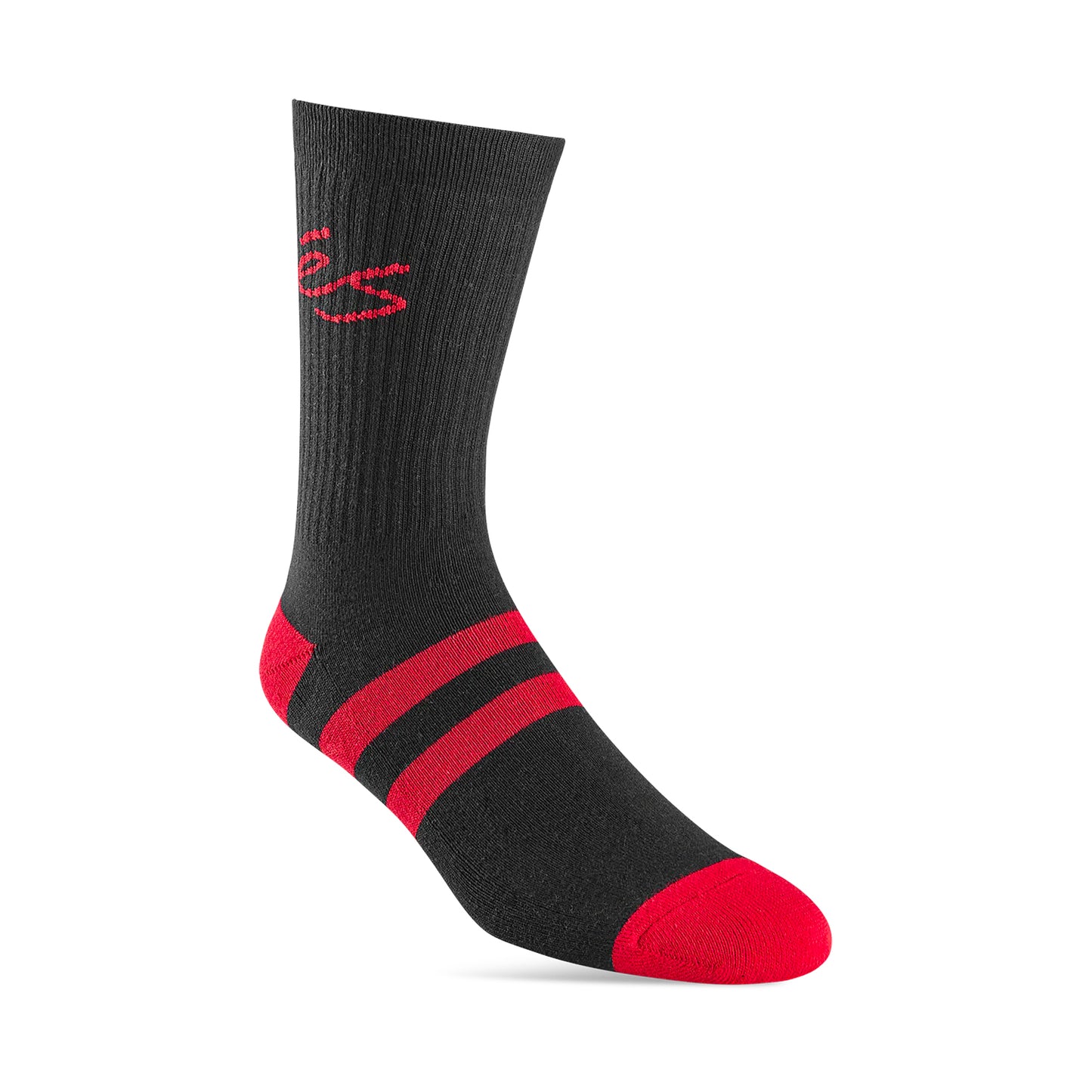 éS Script Stripe Crew Sock - Black - Prime Delux Store