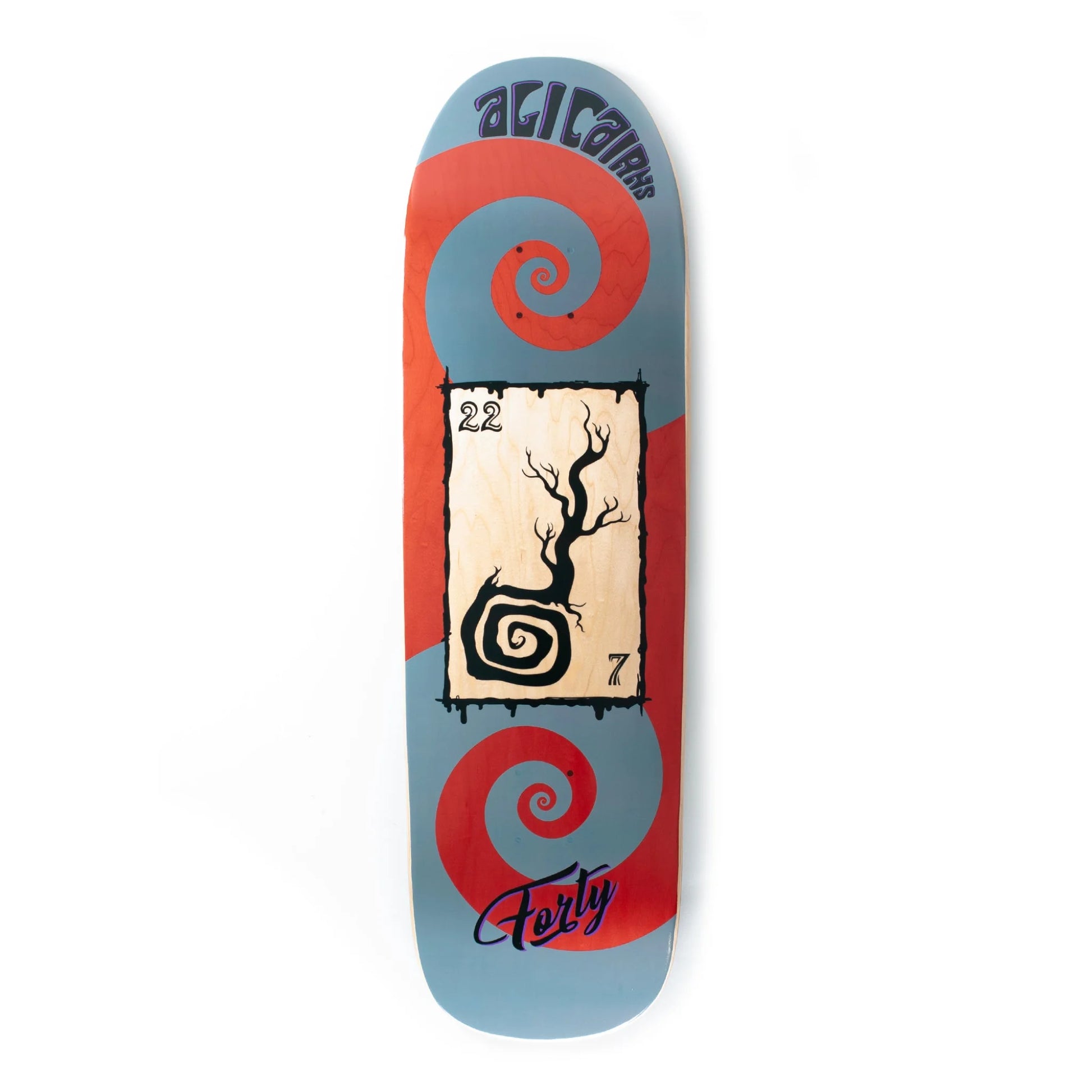 Forty Skateboards - 9" Ali Cairns Pool Deck - Grey/Red - Prime Delux Store