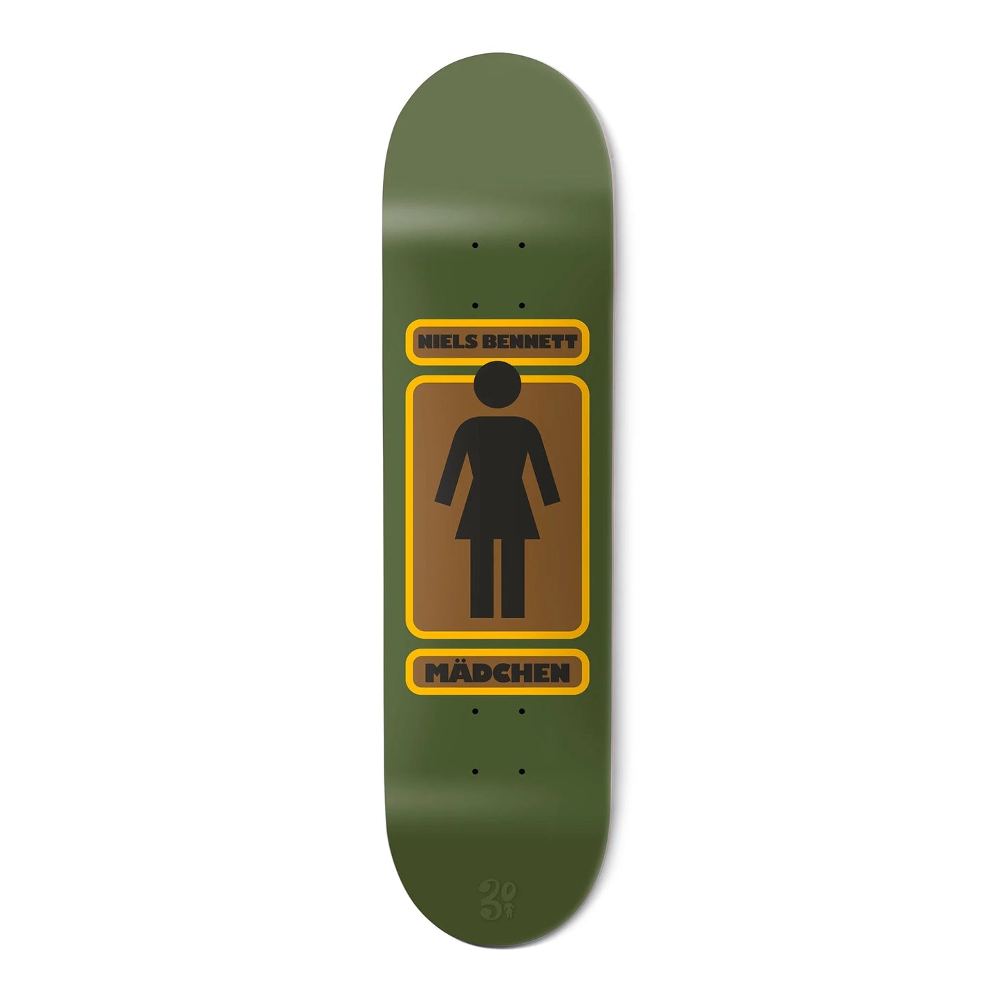 Girl - 8.25" 93 Til W46D3 Niels Bennett Deck - Green - Prime Delux Store