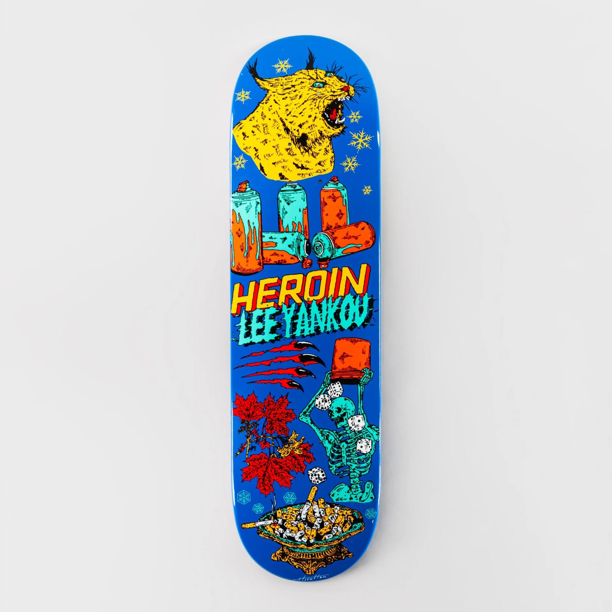 Heroin 8.25" Lee Yankou Life Deck - Blue - Prime Delux Store