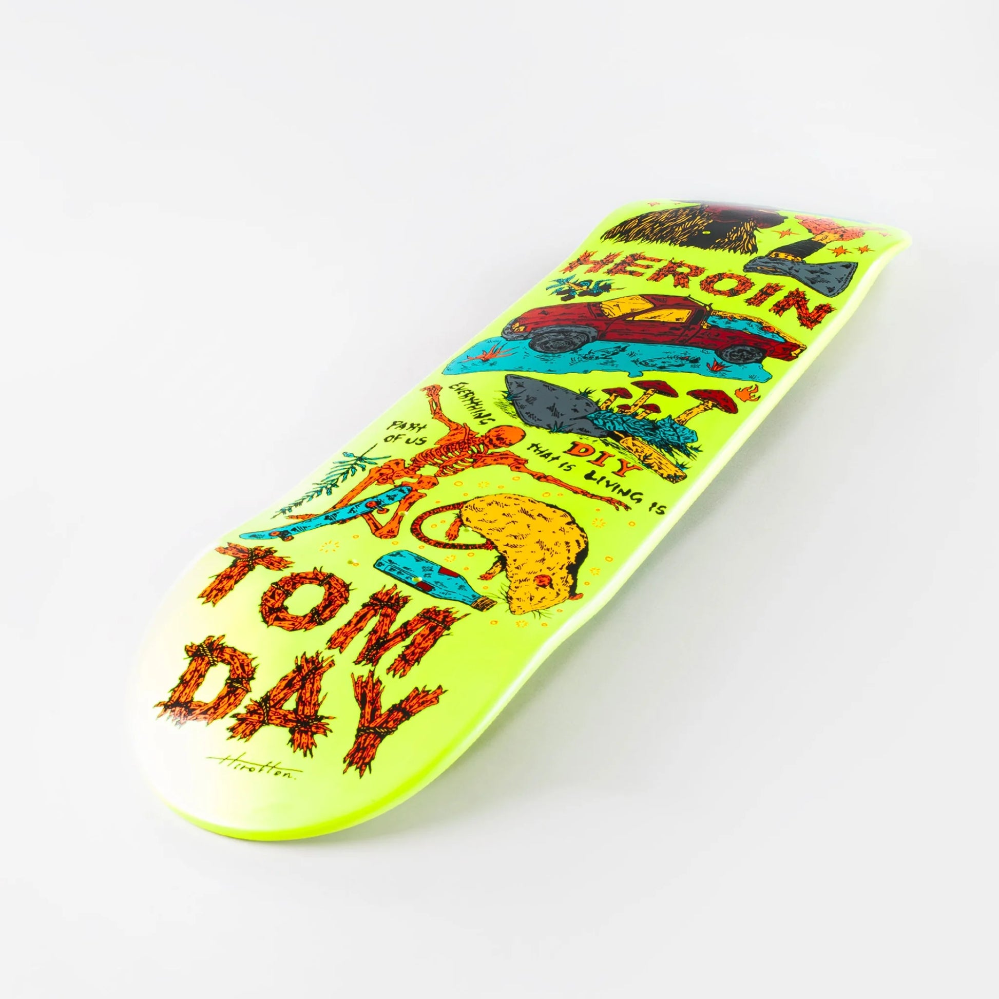 Heroin 8.625" Tom Day Life Deck - Neon Yellow - Prime Delux Store