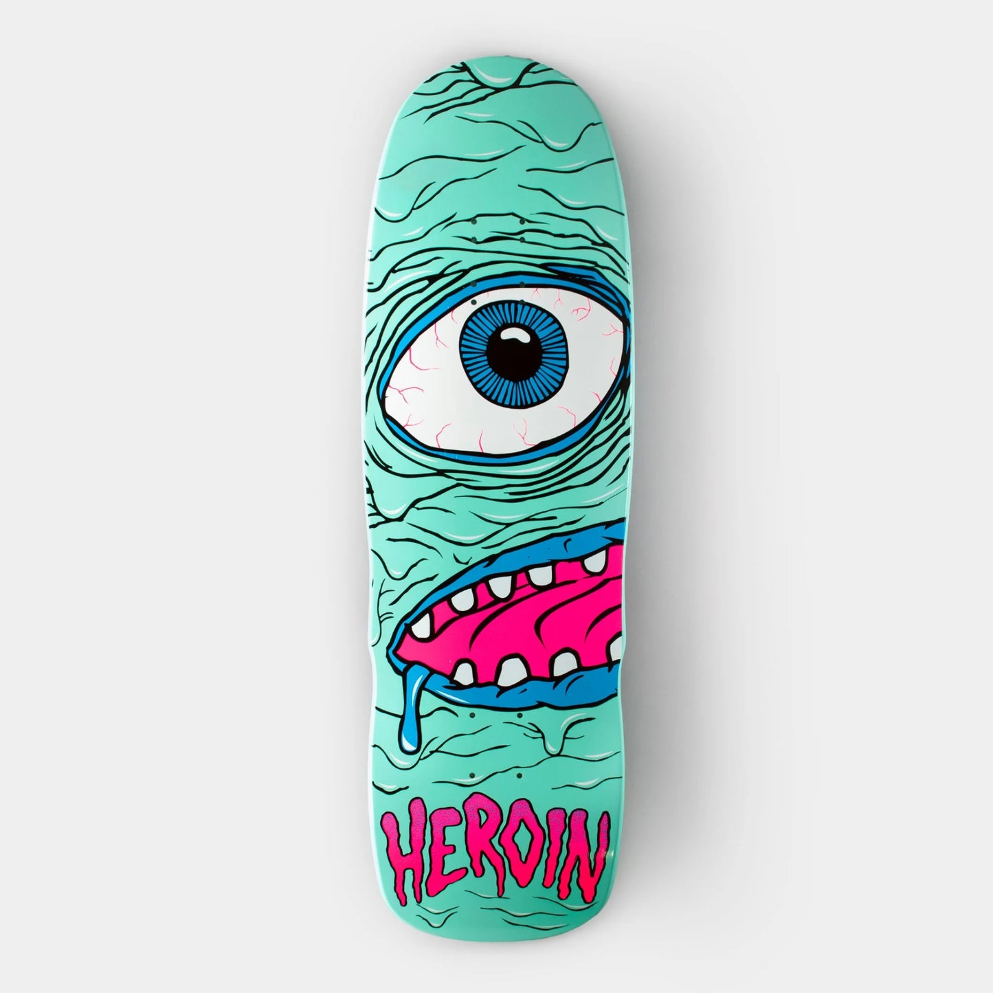 Heroin 9.25" Mid Mutant Deck - Teal/Pink - Prime Delux Store